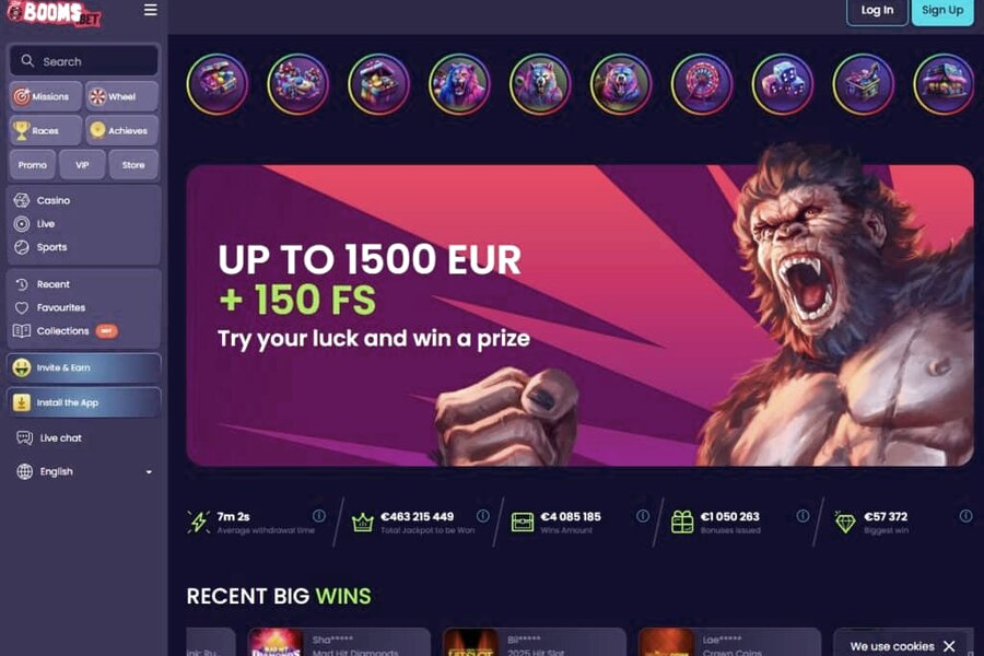 Booms Bet Casino Mobile App - Download de APK